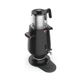Arzum AR3083 Ehlikeyf 2200 W 3.5 lt Su Kapasiteli Cam Tek Demlikli Tek Musluklu Plastik Elektrikli Semaver Siyah