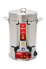 Mizan 2500 W 12 lt Su Kapasiteli Çelik Tek Demlikli 120 bardak Çift Musluklu Çelik Elektrikli Semaver İnox