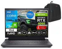 Dell G15 5530 55302401017027 Harici GeForce RTX 4060 Intel Core i9 13900HX 64 GB DDR5 Ram 2 TB SSD 15.6 inç Full HD Windows 11 Pro Oyuncu Laptop + Çanta