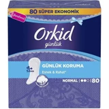 Orkid Esnek Ve Rahat Organik 80'li Normal Günlük Ped