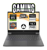 HP Victus 16 S0018NT 7Z4M8EA0 Harici GeForce RTX 4060 AMD Ryzen 5 7640HS 32 GB Ram 1 TB SSD 16.1 inç Full HD FreeDos Oyuncu Laptop