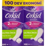 Orkid 2'Li Rahatlık Sistemi Organik 2 Adet 100'lü Normal Günlük Ped