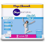 Sleepy Natural Organik 64'lü Uzun Günlük Ped