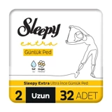 Sleepy Extra Organik 32'li Uzun Günlük Ped