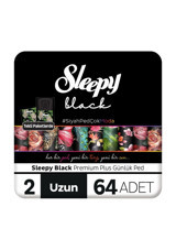 Sleepy Black Premium Organik 64'lü Uzun Günlük Ped