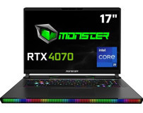 Monster Semruk 7 V9.2 Harici GeForce RTX 4070 Intel Core i9 13950HX 32 GB Ram 1 TB SSD 17 inç QHD FreeDos Oyuncu Laptop