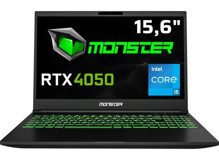 Monster Abra A5 V20.4.6 Harici GeForce RTX 4050 Intel Core i5 12450H 8 GB Ram 500 GB SSD 15.6 inç Full HD FreeDos Oyuncu Laptop