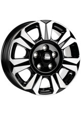 Cms 1469-05 Diamond Black Gloss 17 inç 7 Kol Çelik Jant 4 Adet