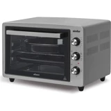 Simfer 3426 34 lt Izgaralı Klasik Fanlı Midi Fırın Gri