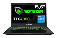 Monster Abra A5 V20.4.3 Harici GeForce RTX 4050 Intel Core i5 12450H 16 GB Ram 500 GB SSD 15.6 inç Full HD Windows 11 Home Oyuncu Laptop