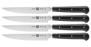 Zwilling Plastik Saplı Çelik Gövdeli 4 Parça Biftek Bıçak Seti