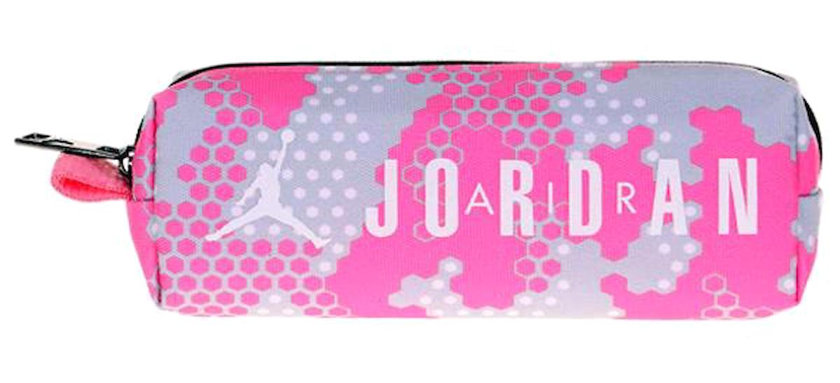 Kaukko Jordan Air K2539 Pembe Desenli Bez Tek Gözlü Dikdörtgen Cüzdan Kalemlik