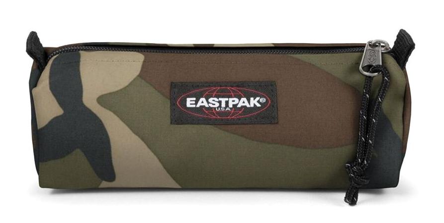 Eastpak Benchmark Single Camo Haki Kamuflaj Bez Tek Gözlü Üçgen Cüzdan Kalemlik