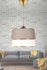 Esslight 5'li Siyah Sarkıt Modern Metal Salon-Oturma Odası Avize