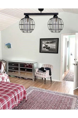Eslight Es016 Tekli Bej Sarkıt Klasik Kumaş Salon-Oturma Odası Avize