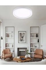 Luence Lund 3'lü Gri Ledli Modern Alüminyum Salon-Oturma Odası Avize