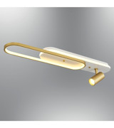 Lucea Tekli Altın Metal Modern Krom Salon-Oturma Odası Avize