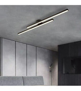 Özcan Aydınlatma 3155-2A-14 Altus 2'li Kahverengi Halka Modern Ahşap Salon-Oturma Odası Avize