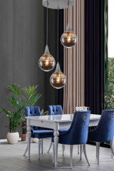Noas Yl77-6062 Tekli Bej Ledli Modern Lazer Kesim Salon-Oturma Odası Avize