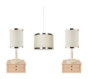 Luna Lighting Tekli Bej Metal Modern Metal Salon-Oturma Odası Avize