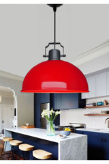 Hegza Lighting Octagon Tekli Beyaz Modern Alüminyum Salon-Oturma Odası Avize