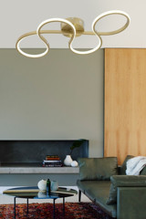 Decorita Tekli Kahverengi Kristal Taşlı Modern Cam Bebek-Çocuk Odası Avize