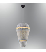 Osc Home Tekli Beyaz Helezon Modern Alüminyum Salon-Oturma Odası Avize