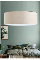 Hegza Lighting Papıllon Tekli Beyaz Modern Alüminyum Salon-Oturma Odası Avize