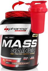 Pharma Nutrition Çikolata Aromalı 15 Servis Kas Yapıcı Gainer 1650 gr Toz + Shaker