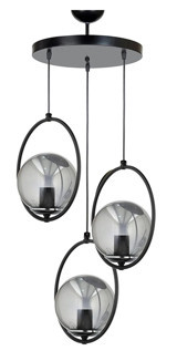 Avizade 3'lü Altın Kristal Taşlı Modern Metal Salon-Oturma Odası Avize