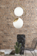 Begüsa 2'li Mavi Sarkıt Modern Metal Salon-Oturma Odası Avize