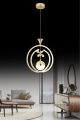 Hmydesign Aledrez Tekli Siyah Silindir Modern Kumaş Salon-Oturma Odası Avize