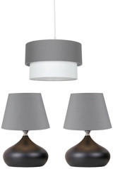 Esslight Elif 3'lü Altın Sarkıt Modern Metal Salon-Oturma Odası Avize