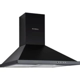 Kumtel DP6-S 140 W 60 cm Metal Yüzey Bacalı-Bacasız Duvar Tipi Davlumbaz Siyah