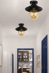 Begüsa Tekli Pembe Kumaş Modern Kumaş Salon-Oturma Odası Avize