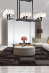 Apliqa Betty Tekli Altın Kristal Taşlı Modern Metal Salon-Oturma Odası Avize