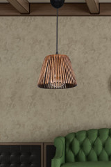Gzhome Dora 3'lü Bej Sarkıt Modern Krom Salon-Oturma Odası Avize