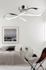 Light House Helezon Tekli Bej Metal Modern Krom Mutfak Avize