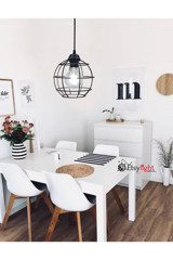 Eslight Es-Sk04 Tekli Kahverengi Sarkıt Modern Plastik Salon-Oturma Odası Avize