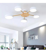 Rscollectıons Tekli Bej Metal Modern Krom Salon-Oturma Odası Avize