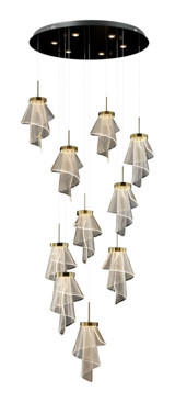 Voxlamp Lighting Solutions Clipers Tekli Beyaz Ledli Modern Alüminyum Salon-Oturma Odası Avize
