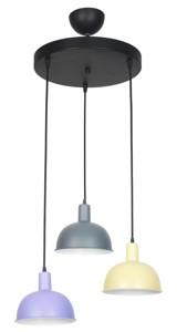 Felicity Mirror 1 Tekli Kahverengi Ledli Modern Ahşap Mutfak-Salon Avize