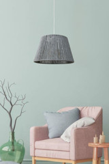 Vonalight Tekli Siyah Çember Modern Alüminyum Yemek Odası Avize
