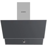 Kumtel DA6-830 140 W 60 cm Cam Yüzey Bacalı-Bacasız Duvar Tipi Davlumbaz Gri