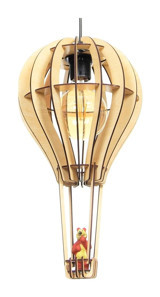 Het Concept 1373 Tekli Beyaz Sarkıt Modern Kumaş Bebek-Çocuk Odası Avize
