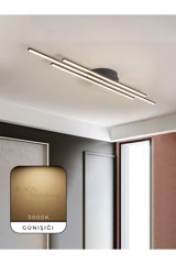 Pixiperi Tekli Bej Sarkıt Modern Bambu Salon-Oturma Odası Avize