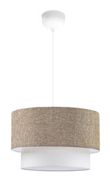 Hegza Lighting Borde Tekli Beyaz Ledli Modern Alüminyum Salon-Oturma Odası Avize