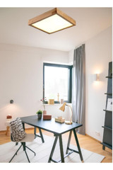 Aquaform Tekli Kahverengi Plastik Modern Ahşap Salon-Oturma Odası Avize