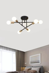 Evsehomes Tekli Mavi Pasta Modern Kumaş Bebek-Çocuk Odası Avize