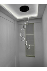 Özcan Aydınlatma 3111-3 Rise Tekli Sarı Küre Eskitme Metal Salon-Oturma Odası Avize